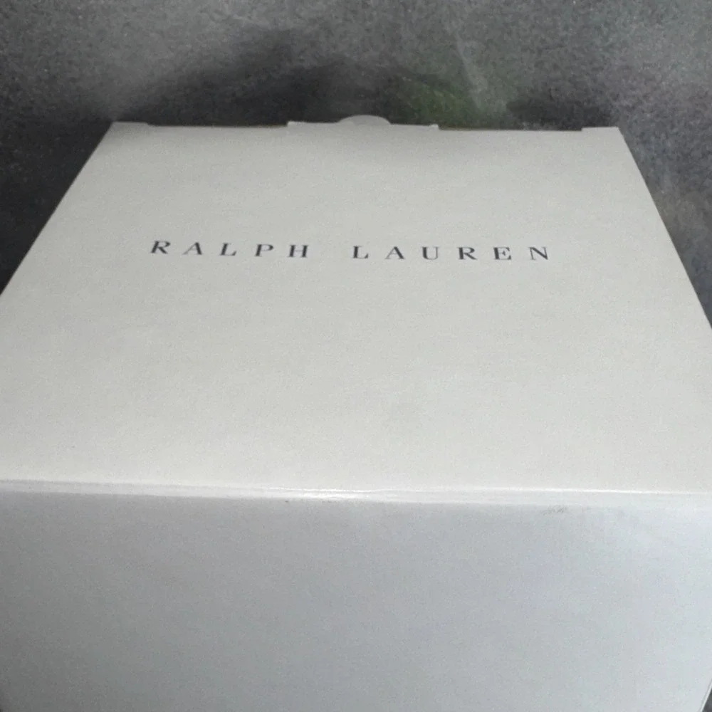 Ralph lauren Designer ice bucket Crystal glass 8.5 inches, New With Box. 67.2 Oz